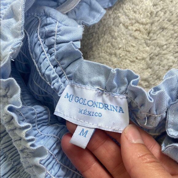 Mi Golondrina Luisa Maxi Dress Blue - Picture 7 of 13